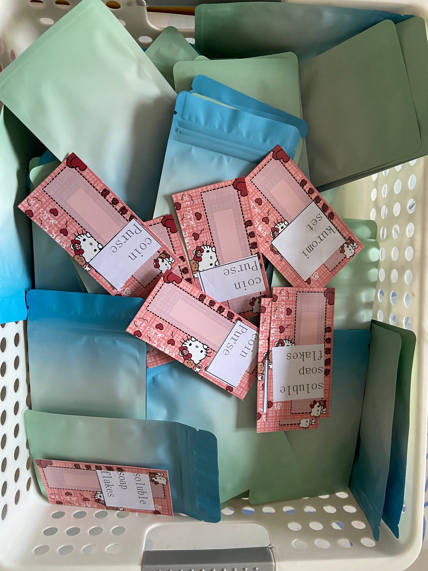 Play card game stationery and daily life products lucky bags open in live